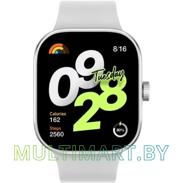 Смарт-часы Xiaomi Redmi Watch 4 (серебристый, международная версия)